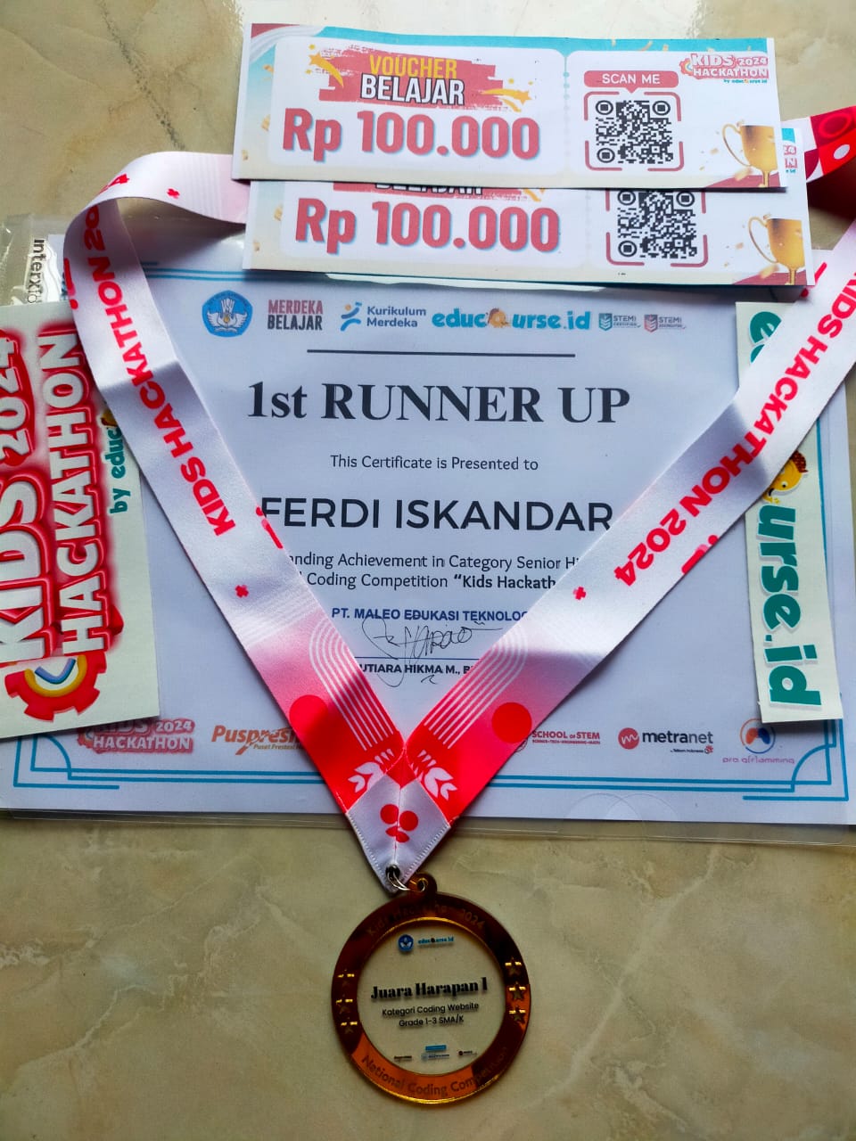 1st Runner Up - National Web Competition